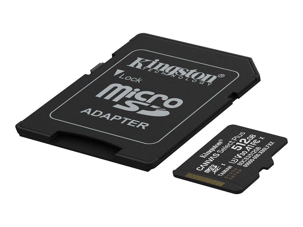 Memorije kartice KINGSTON SDCS3/512GB/microSDXC/512GB/Class10 U1/150MB/s + adapter - Slika 2